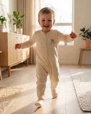 100% Organic Cotton Interlock Footed Romper Set (2 Pack)