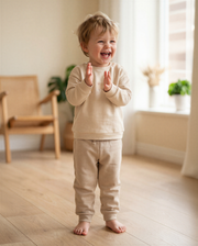 100% Organic Cotton Interlock Baby Set - Long Sleeve Sweater & Pants (2 Piece)