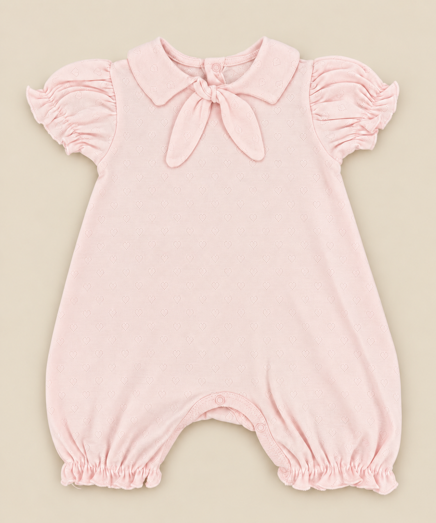 Luxury Organic Cotton Collar Romper