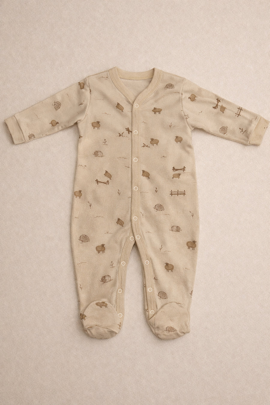 100% Organic Cotton Interlock Footed Romper Set (2 Pack)