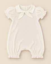 Luxury Organic Cotton Collar Romper