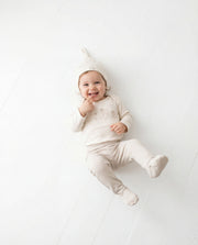 100% Organic Cotton 3-Piece Baby Set - Bodysuit, Hat & Footed Pants