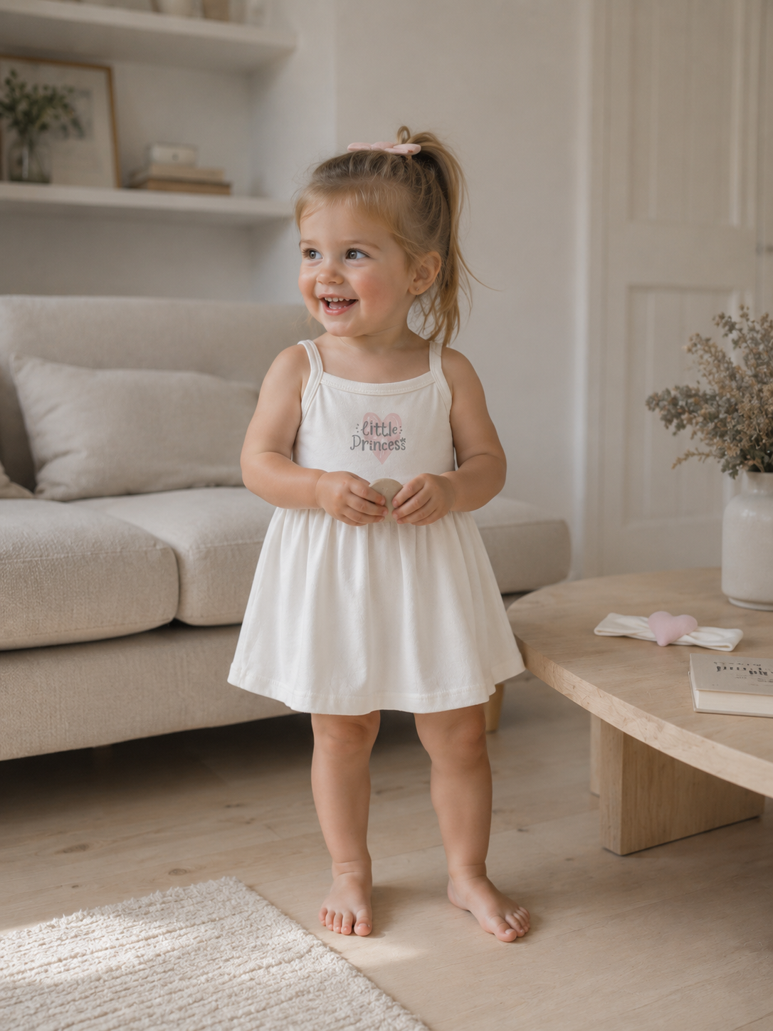 Organic Cotton Princess Dress & Headband Set | 100% Premium Interlock Cotton