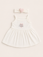 Organic Cotton Princess Dress & Headband Set | 100% Premium Interlock Cotton