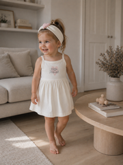 Organic Cotton Princess Dress & Headband Set | 100% Premium Interlock Cotton