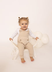 Soft Ribbed Salopette Romper