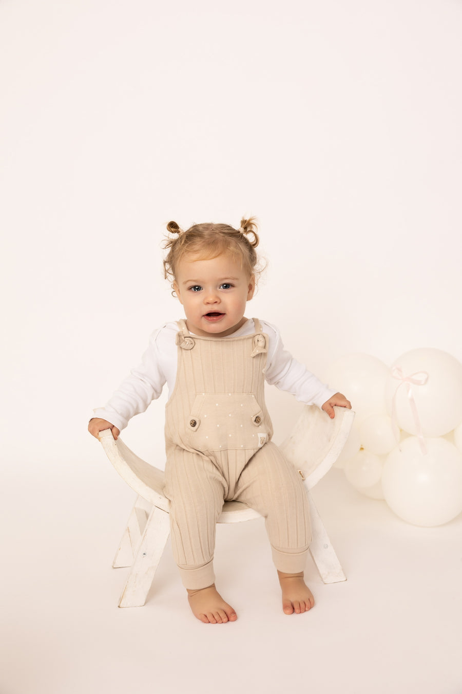 Soft Ribbed Salopette Romper