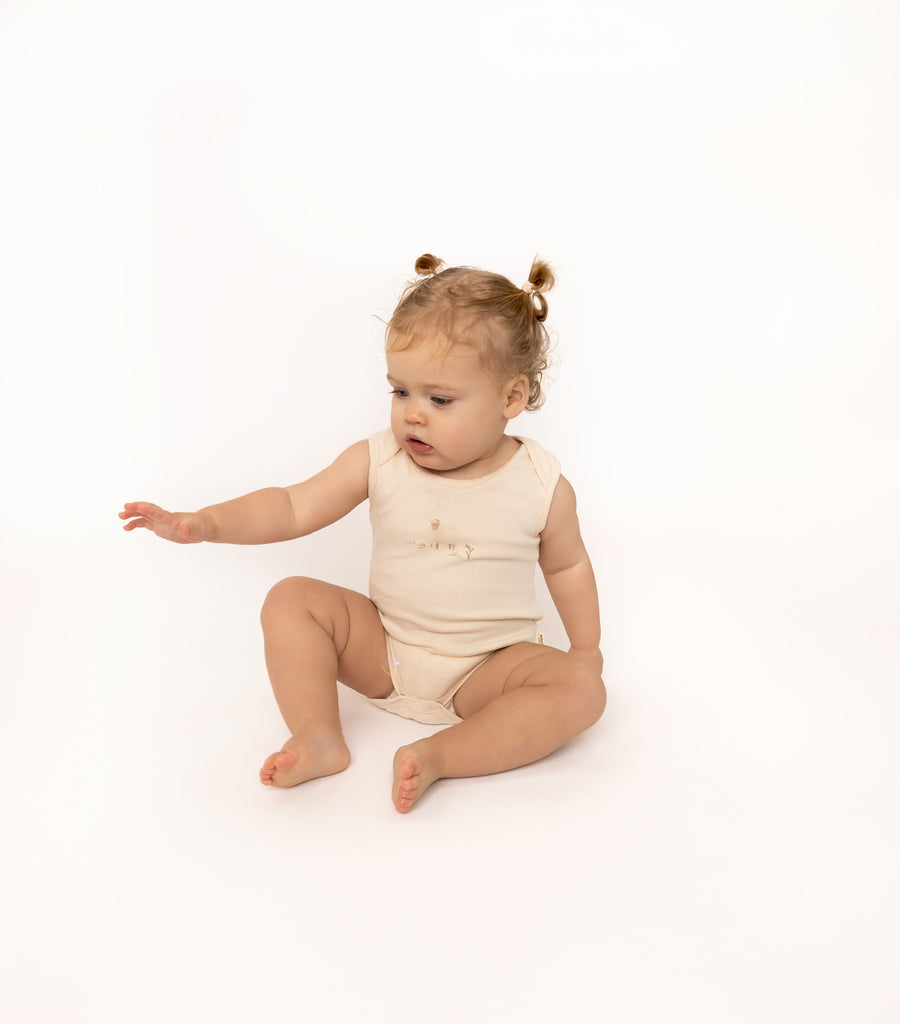 Organic Cotton Sleeveless Baby Bodysuit (2 Pack)