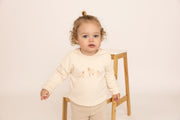100% Organic Cotton Interlock Baby Set - Long Sleeve Sweater & Pants (2 Piece)