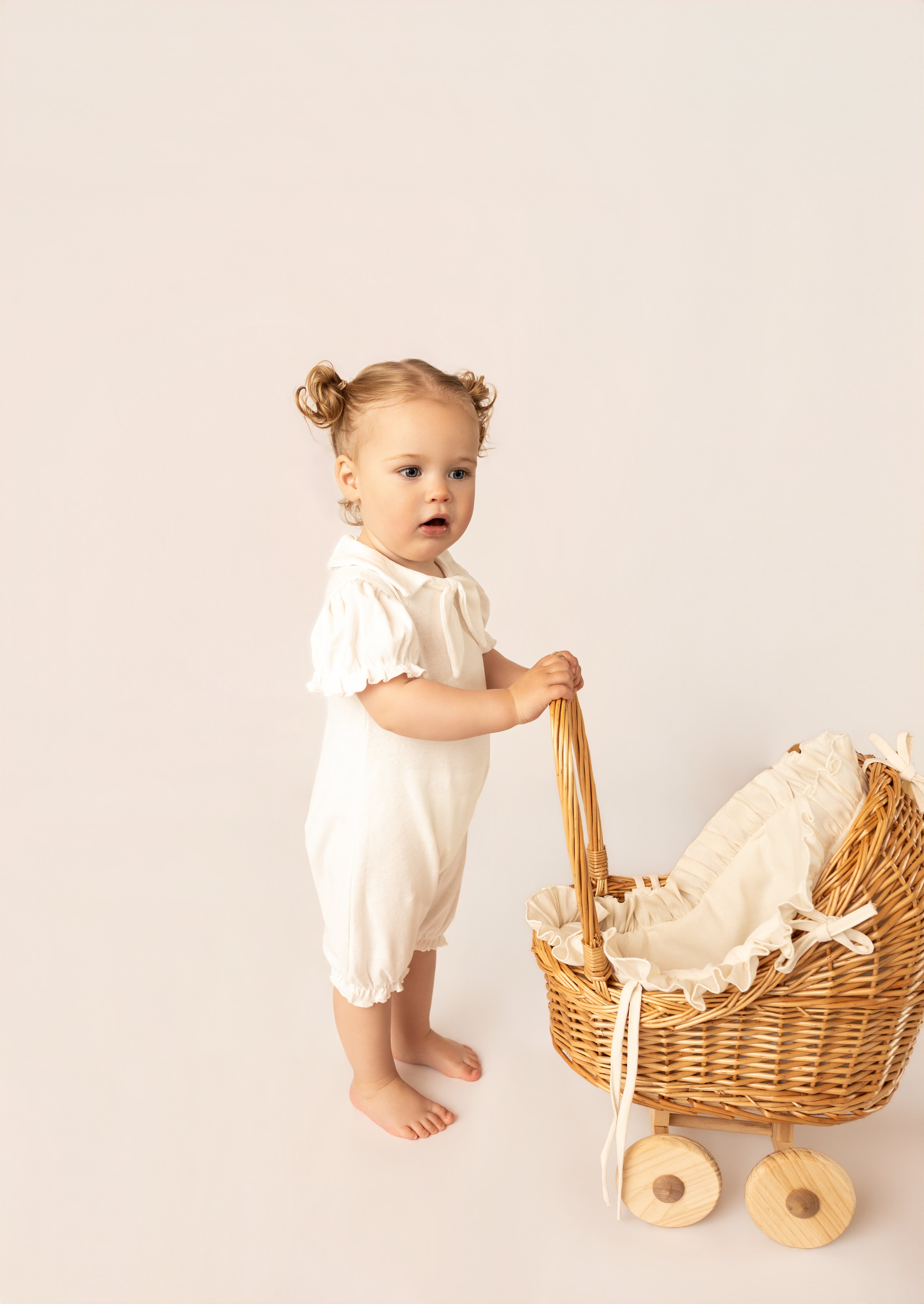 Luxury Organic Cotton Collar Romper