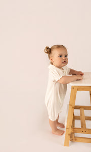 Luxury Organic Cotton Collar Romper