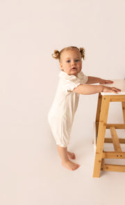 Luxury Organic Cotton Collar Romper