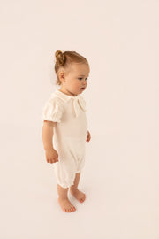 Luxury Organic Cotton Collar Romper