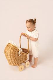 Luxury Organic Cotton Collar Romper