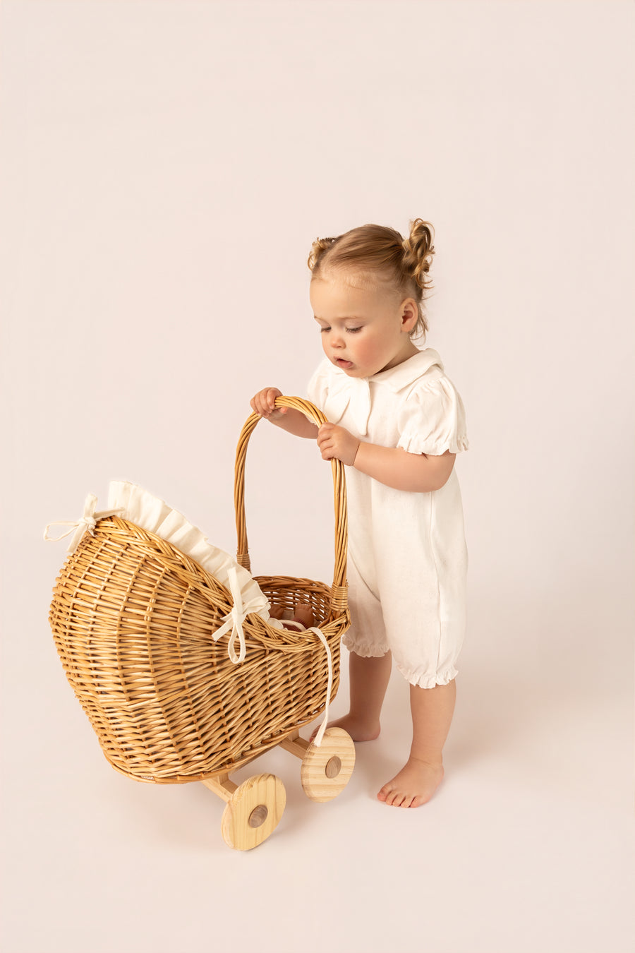 Luxury Organic Cotton Collar Romper