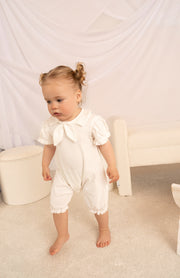 Luxury Organic Cotton Collar Romper