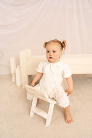 Luxury Organic Cotton Collar Romper