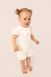Luxury Organic Cotton Collar Romper