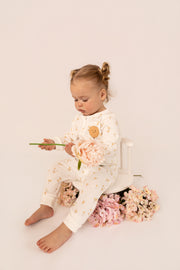 100% Organic Cotton Balloon Print Zipped Romper