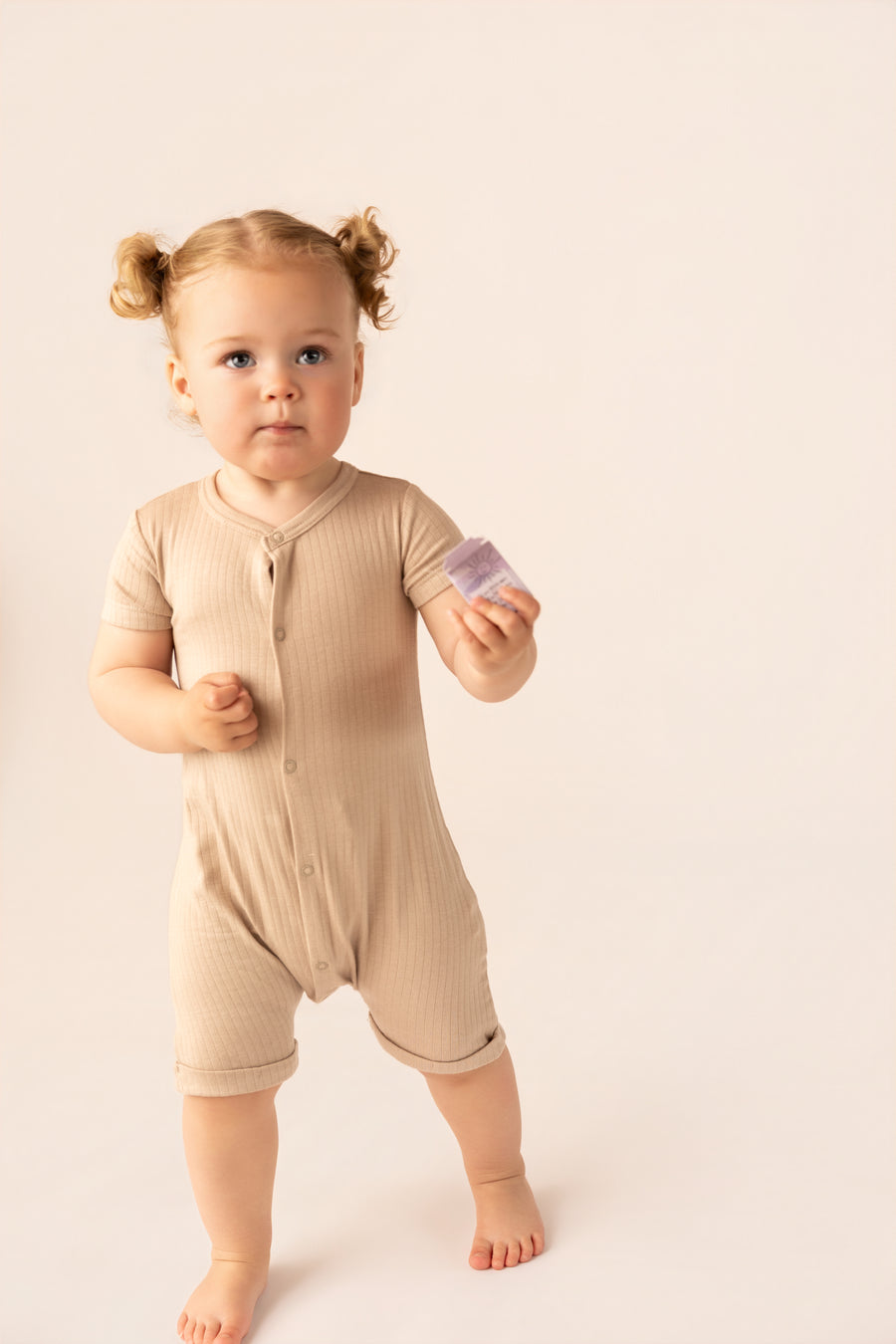 Organic Cotton Interlock Short Sleeve Romper Set - 2 Pack (Neutral & Print)