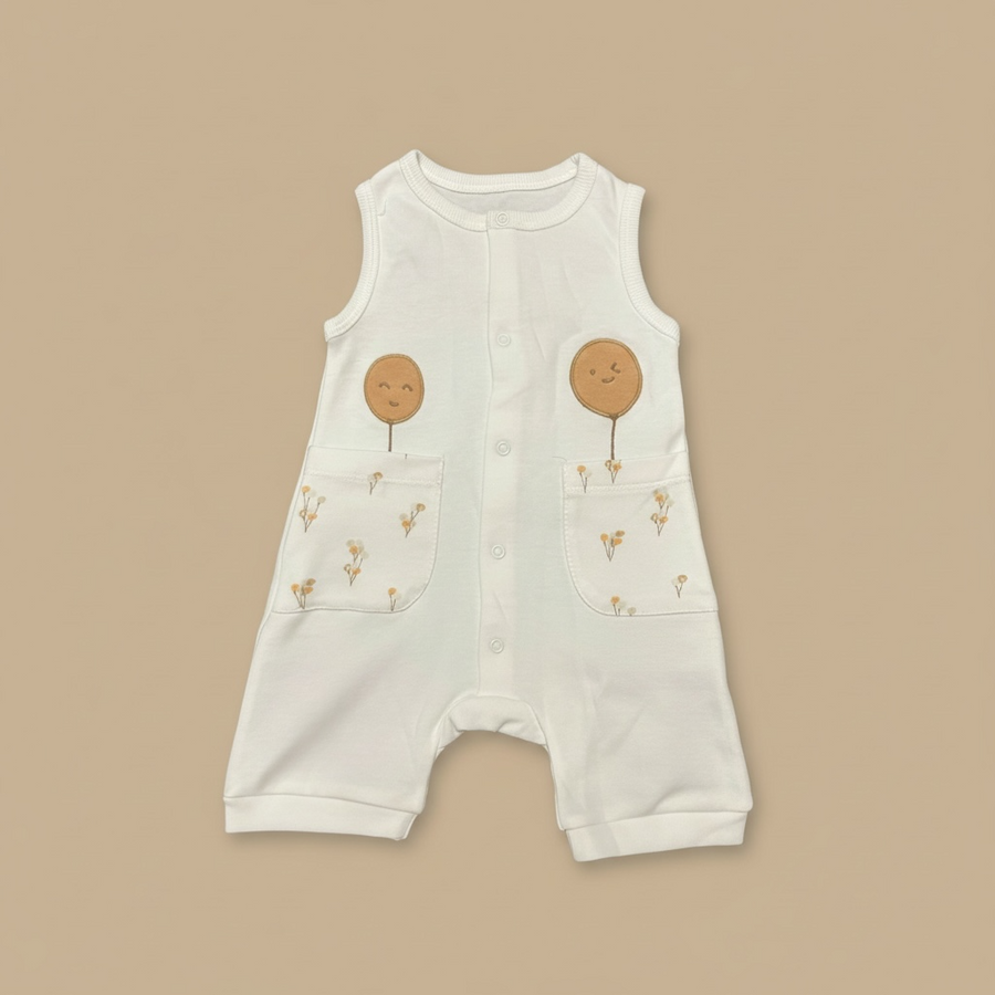 Organic Cotton Sleeveless Romper Set (2 Pack)