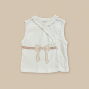 Organic Cotton Interlock Sleeveless Wrap Top (2 Pack)