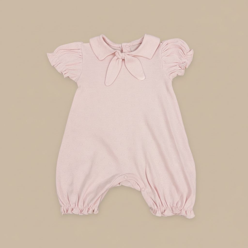 Luxury Organic Cotton Collar Romper