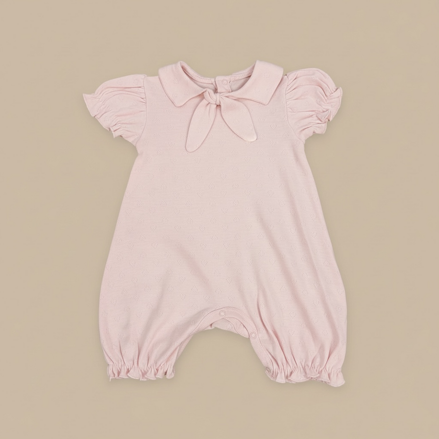 Luxury Organic Cotton Collar Romper