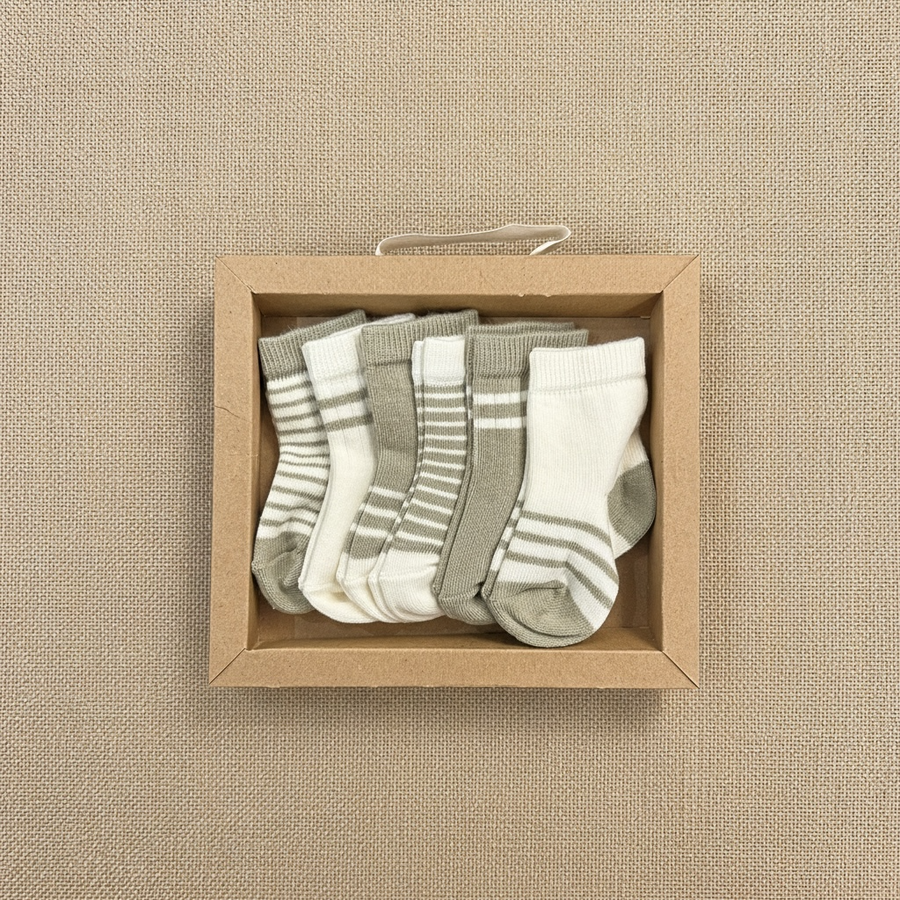 Organic Cotton Socks Set - (6 pairs)