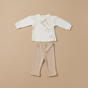 Organic Set With Bow Detail & Leggings