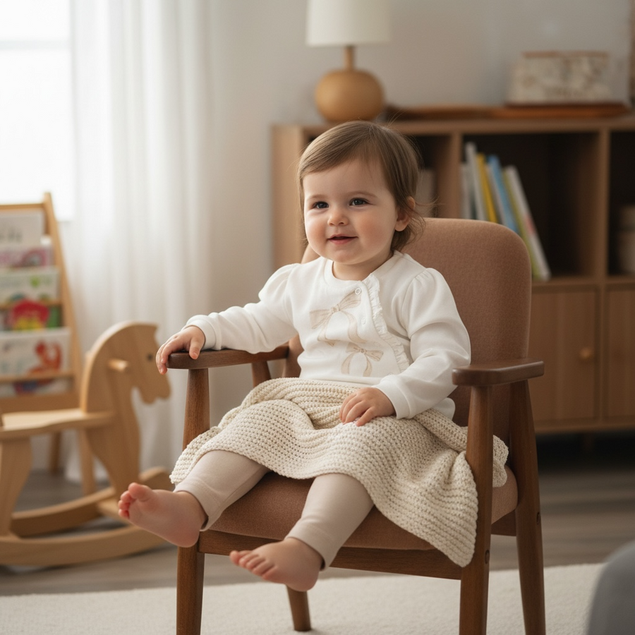 Organic Set With Bow Detail & Leggings