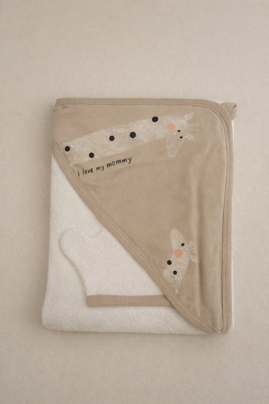 100% Organic Cotton Interlock Baby Towel - Soft Hooded Bath Towel