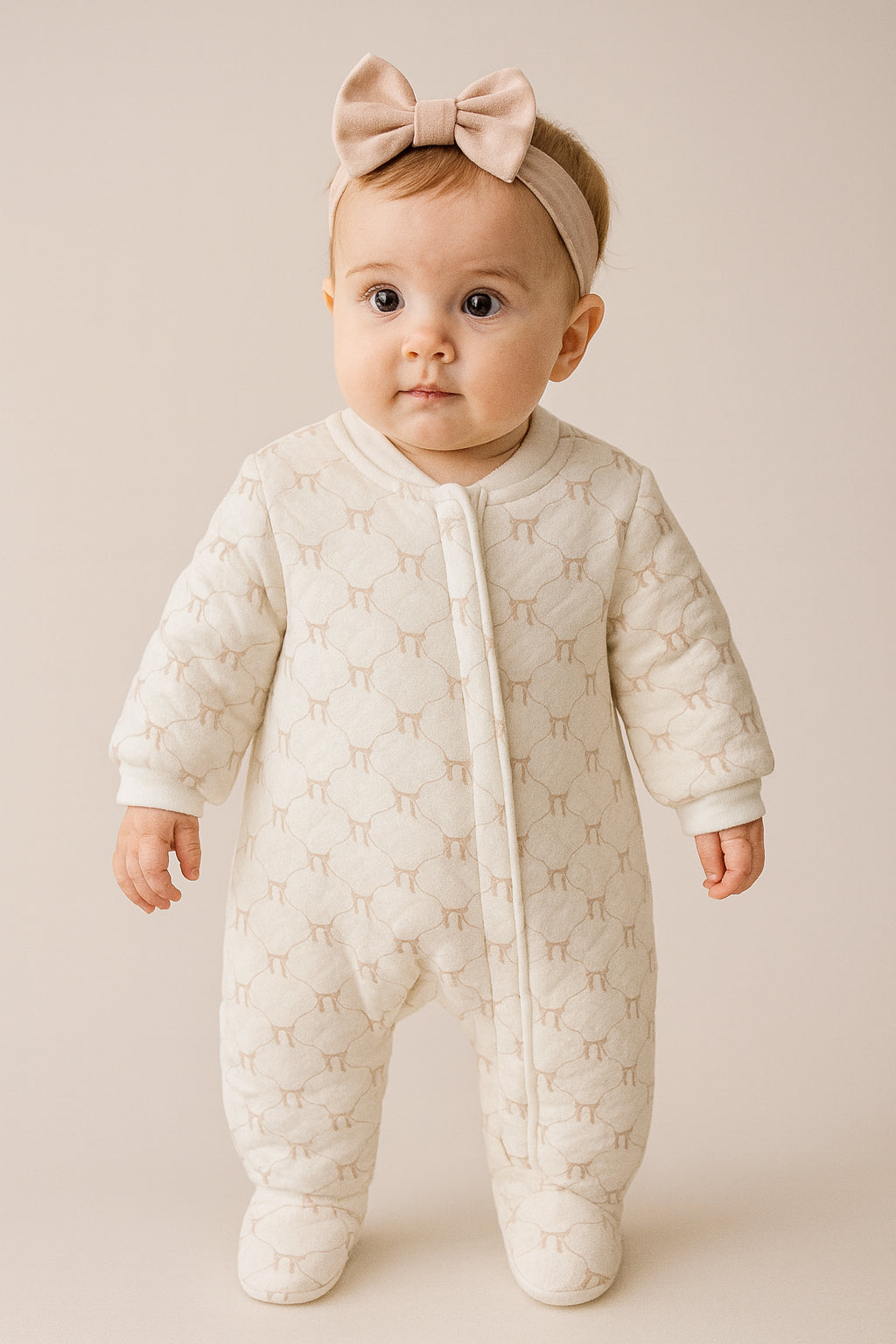 Zippered sleep romper